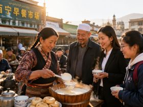 In Qinghai, How a Bowl of Tibetan Yogurt Brings Tibetan, Hui, and Han Breakfast Tables Together