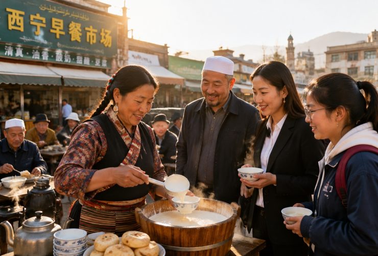 In Qinghai, How a Bowl of Tibetan Yogurt Brings Tibetan, Hui, and Han Breakfast Tables Together