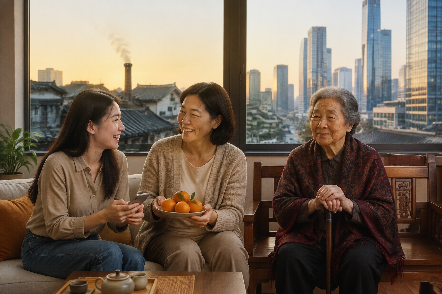 Three Generations of Women in One Family: From a Heated Brick Bed to a Skyscraper Office