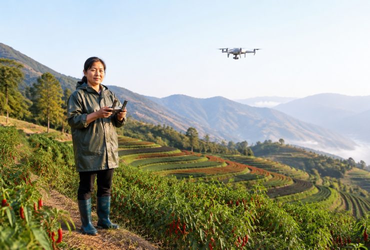 Drones, Chili Peppers, and Negotiations: A Day with a Female Village Official in China