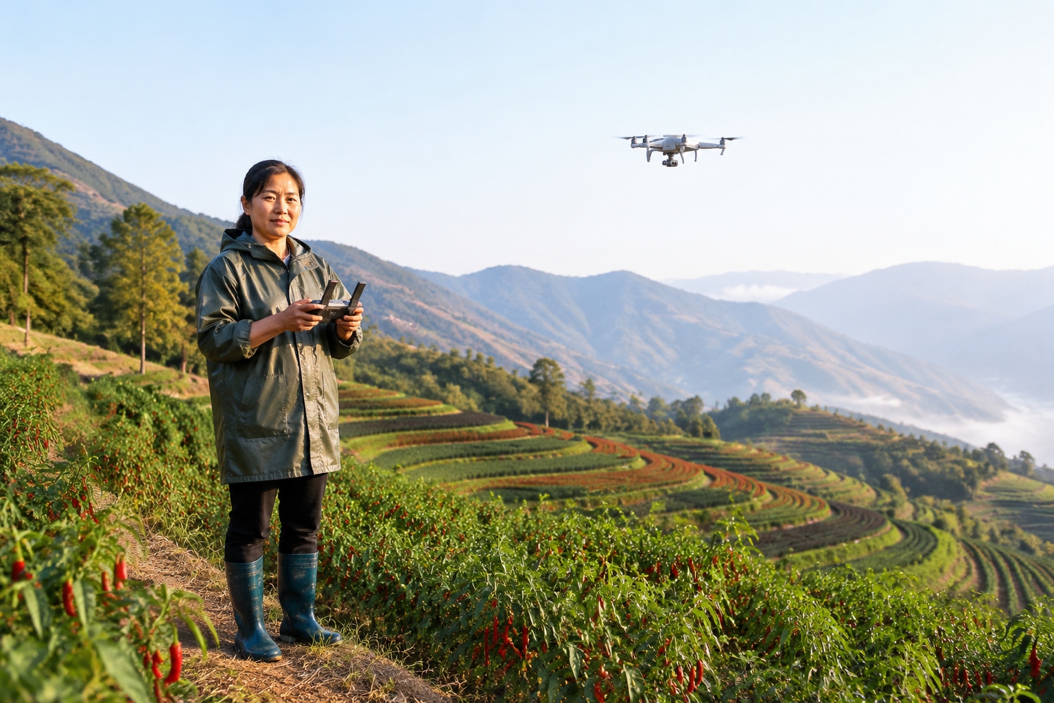 Drones, Chili Peppers, and Negotiations: A Day with a Female Village Official in China