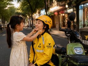 My Mom Is a Food Delivery Rider, but She Says She's a City Magician'—A Daughter's View