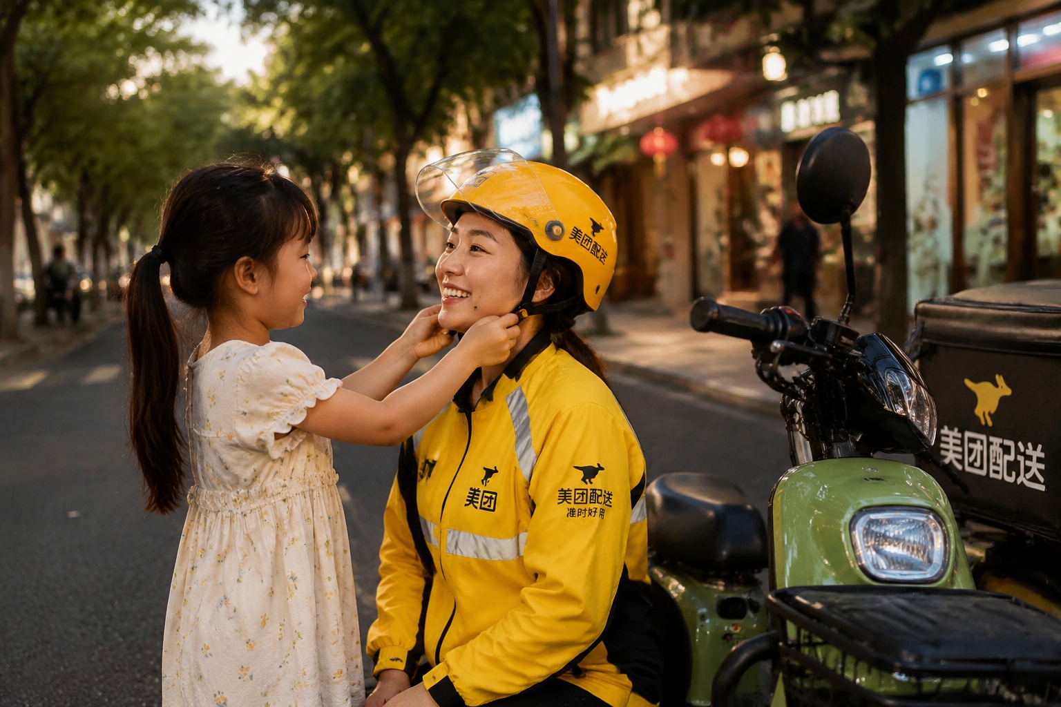 My Mom Is a Food Delivery Rider, but She Says She's a City Magician'—A Daughter's View