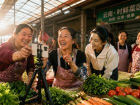 She Taught the Aunties at the Wet Market to Sell Vegetables via Livestream
