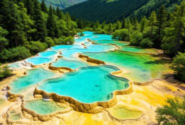 Decoding Huanglong: How Travertine Pools Get Their Colors and Terraced Shapes