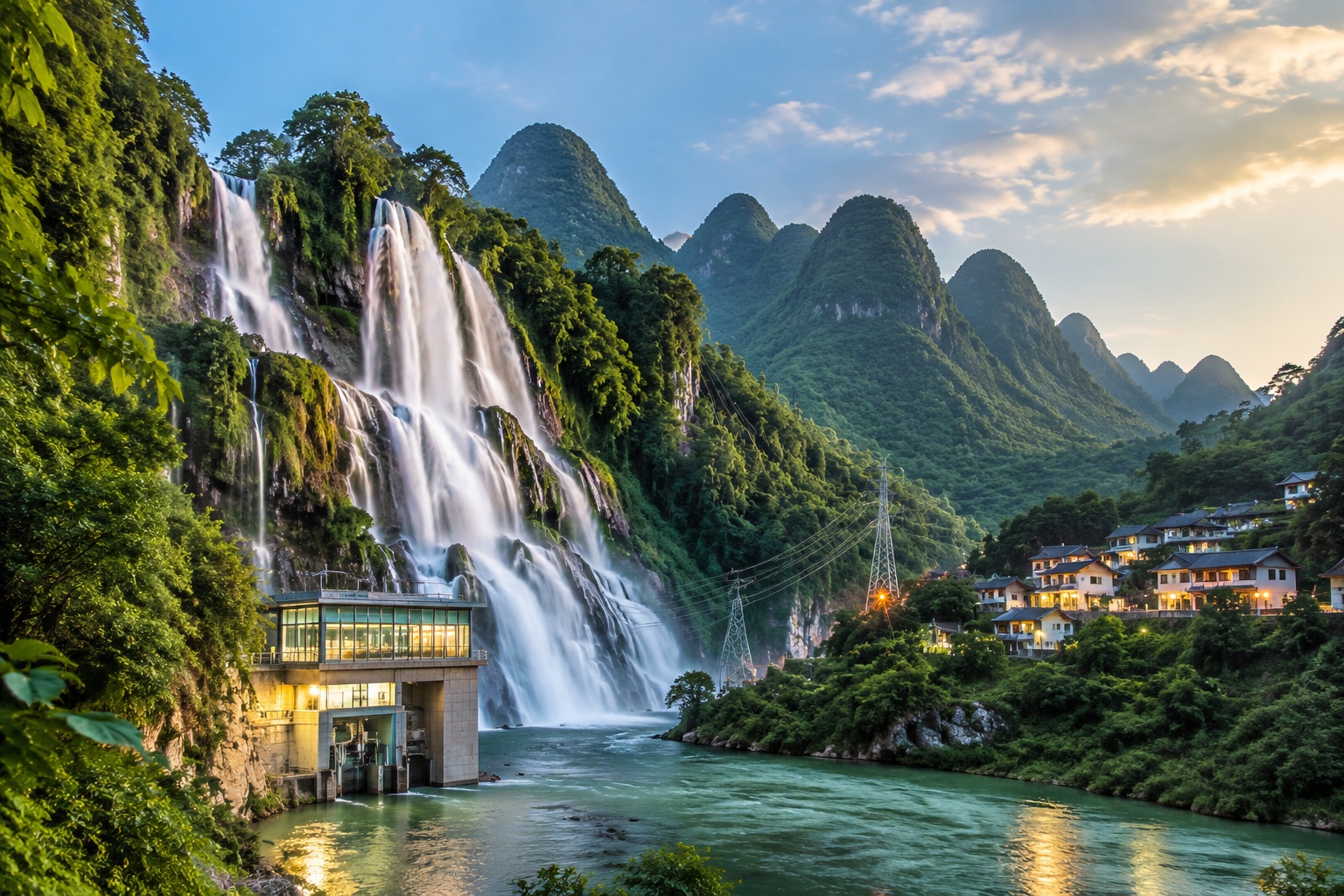 Powering Rural China: How Guizhou's Waterfalls Turn Water into Electricity