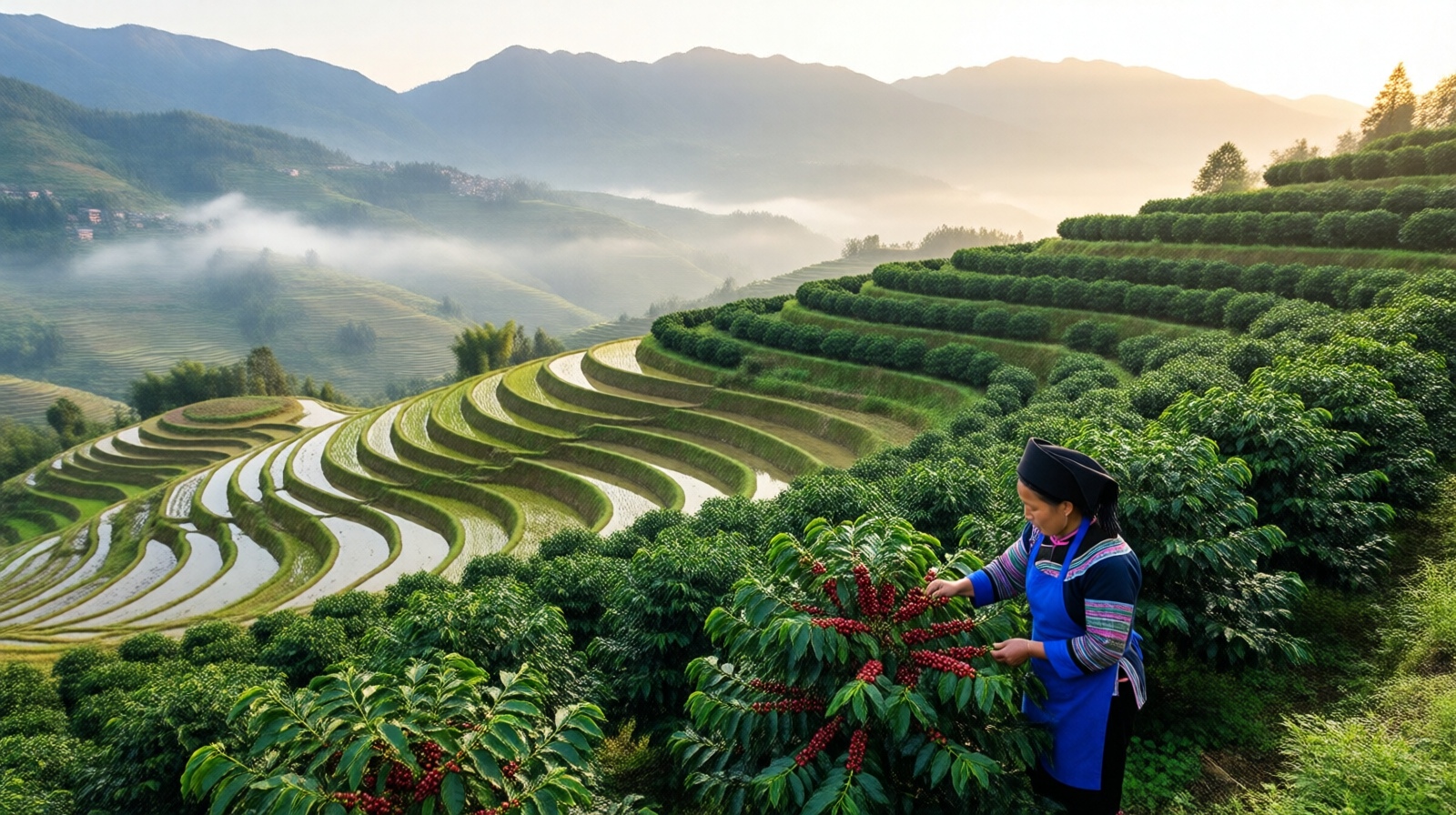 From Terraced Fields to Coffee Cups: The Organic Transformation of Hani Farmers