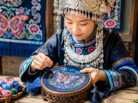 What Cosmology Lies Hidden in the Patterns of Miao Embroidery?