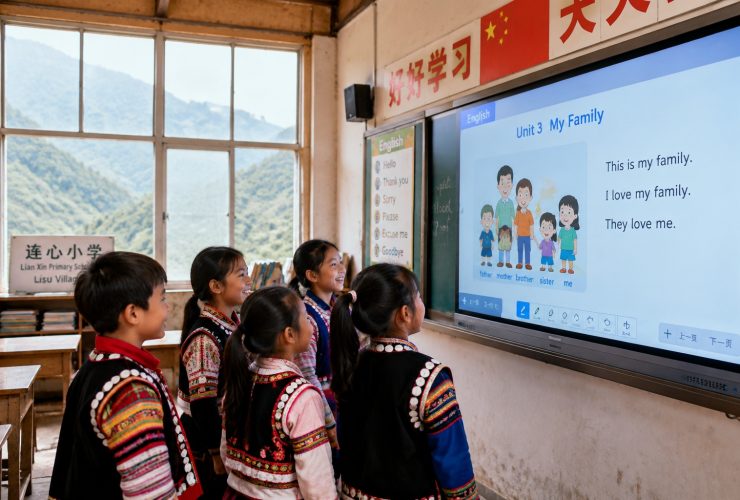 Deep in the Mountains, How Lisu Children Learn English Through 'Smart Classrooms'