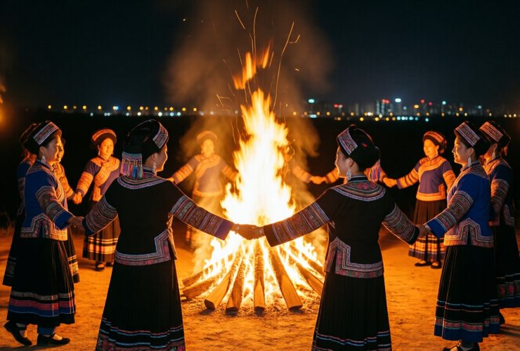 In Kunming, Young Yi People at the Torch Festival and Their Urban Lives