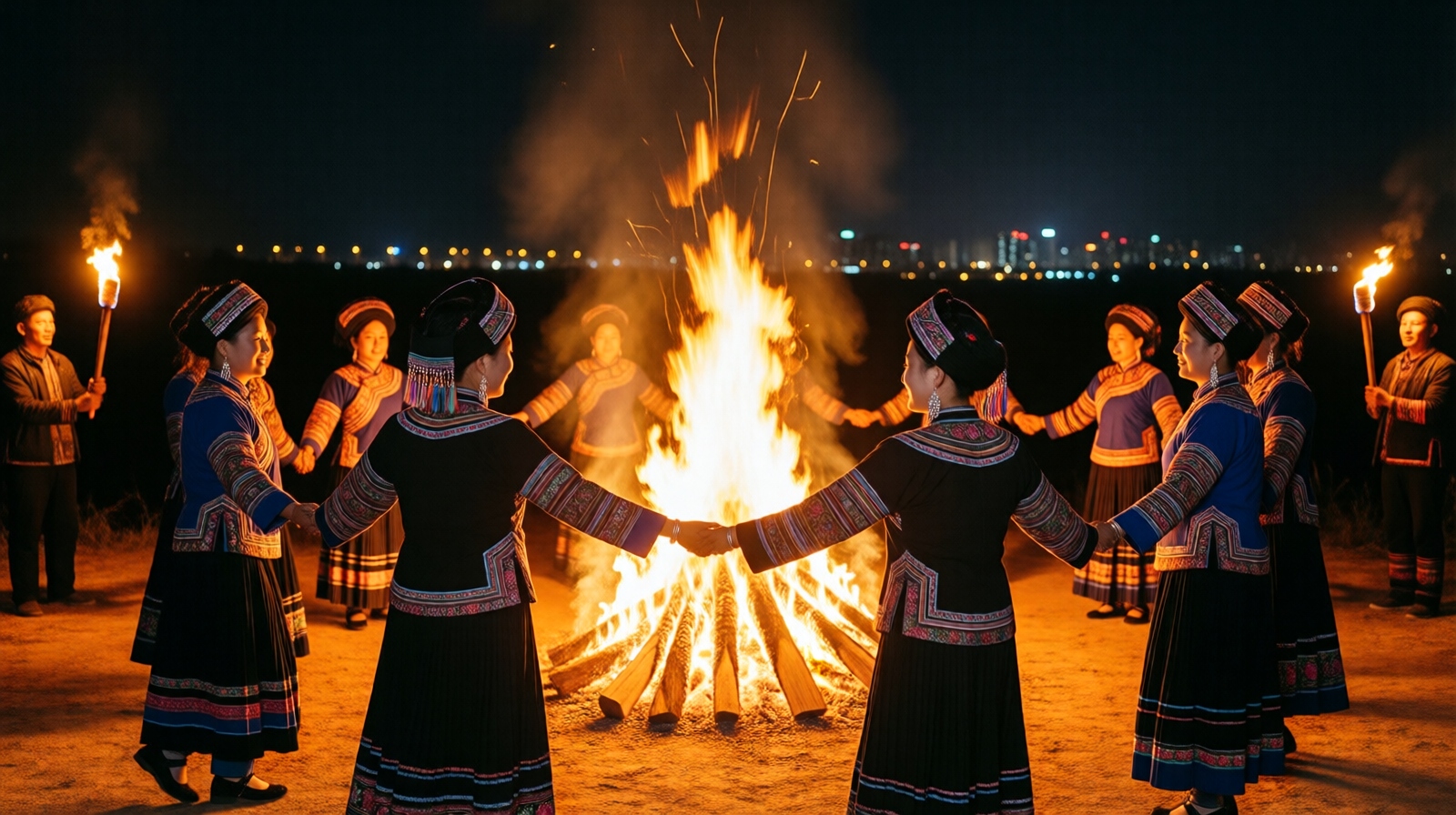 In Kunming, Young Yi People at the Torch Festival and Their Urban Lives