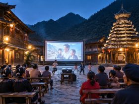 In a Guizhou Miao Village, How Open-Air Movies Connect Neighbors and the Younger Generation