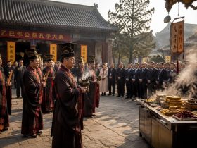 A Small Town’s Spring Festival Confucius Ceremony Attracts Half a Japanese Fan Group
