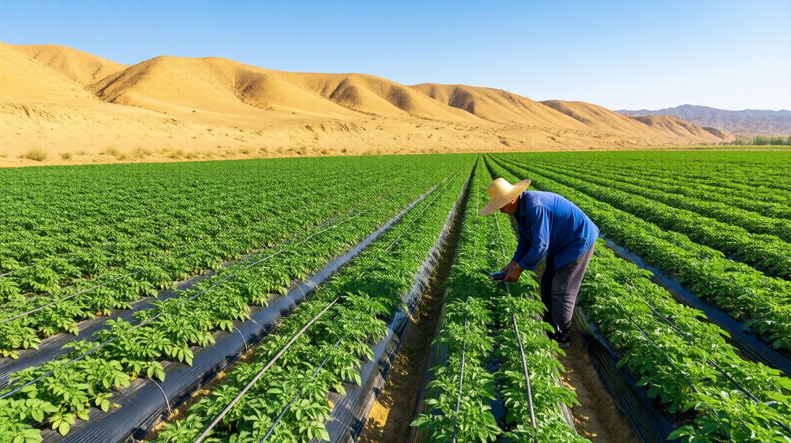 Growing Potatoes in a Gansu Desert? How Tech Reclaims Arid Land