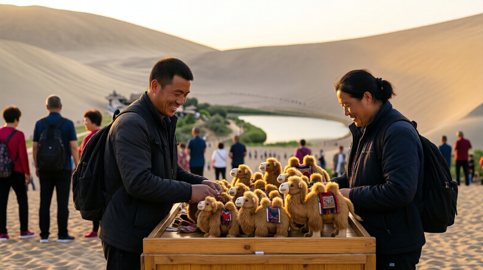 Dunhuang Tourism: How Vendors Prosper by Crescent Lake