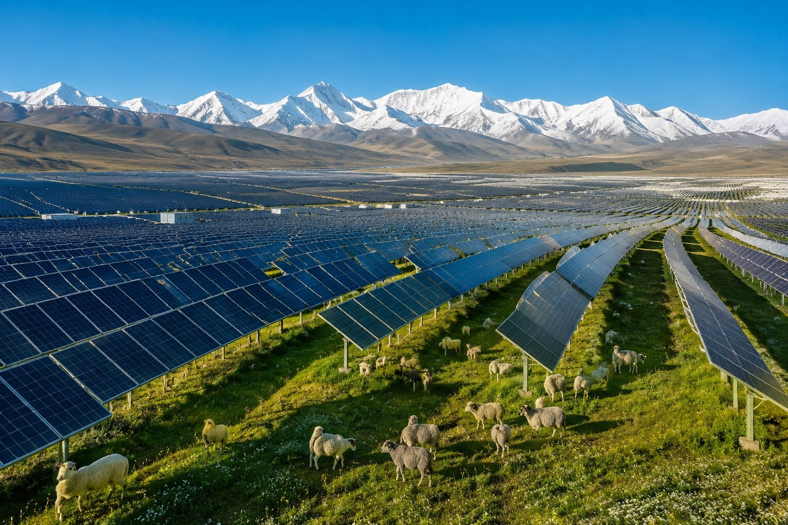 A Sea of Solar Panels: How Talatan Desert Became a Clean Energy Hub