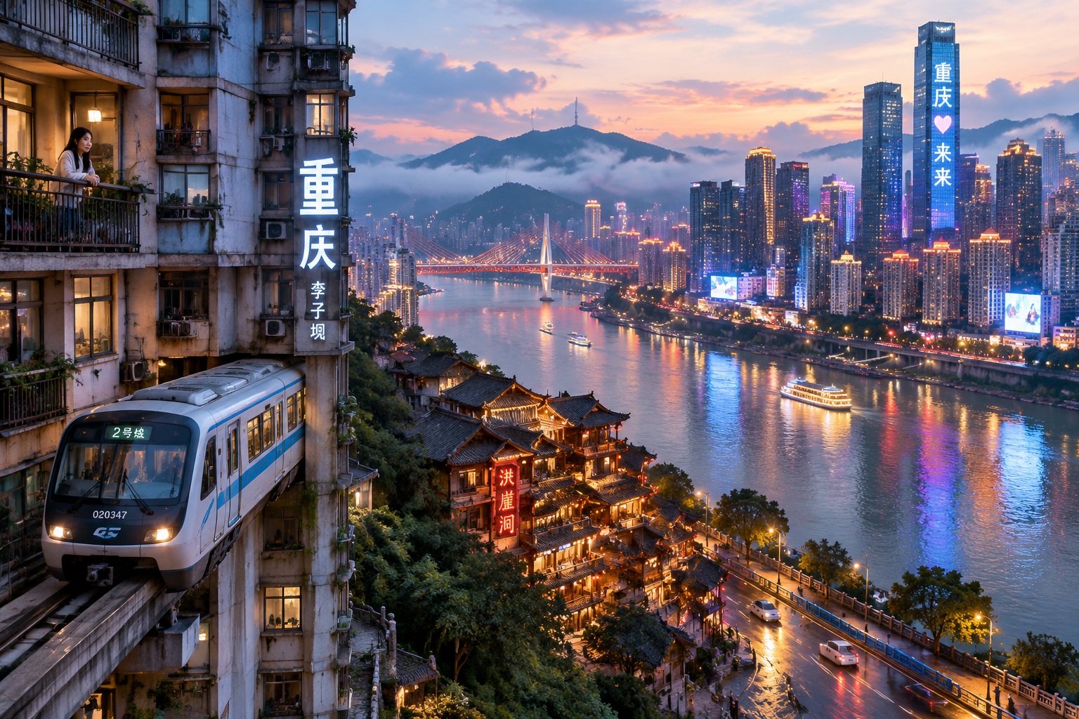 Is This Cyberpunk 2077? No, It's Real Nightlife in Chongqing