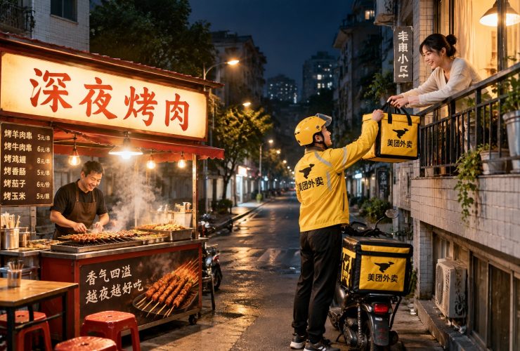 Midnight Barbecue: Ordering Skewers at 2 AM and Having Them Arrive in 20 Minutes