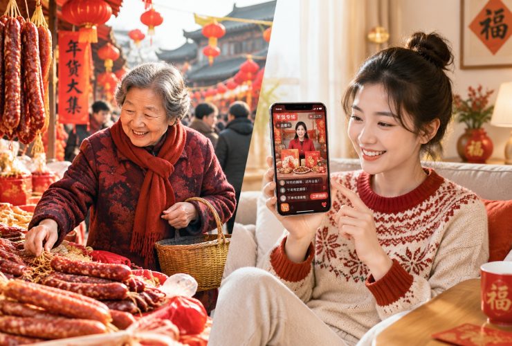 Spring Festival Goods Markets: The Generational Clash Between Street Stalls and Livestreams