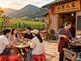 Exploring a 'Nongjiale': Where City Dwellers Hunt for Authentic Countryside Food