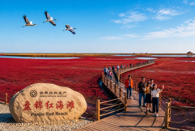 Panjin's Red Beach: Where Wetland Tourism and Economy Meet