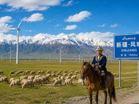 Under Xinjiang's Wind Turbines, Shepherds Still Tend Their Flocks
