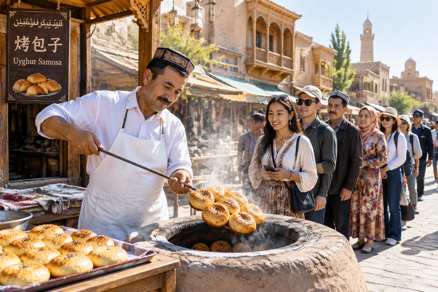 A Xinjiang Samosa Vendor's Secret: Selling a Thousand a Day