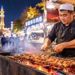 A Day in the Life of a Xinjiang Lamb Skewer Vendor: A Symphony of Charcoal and Cumin