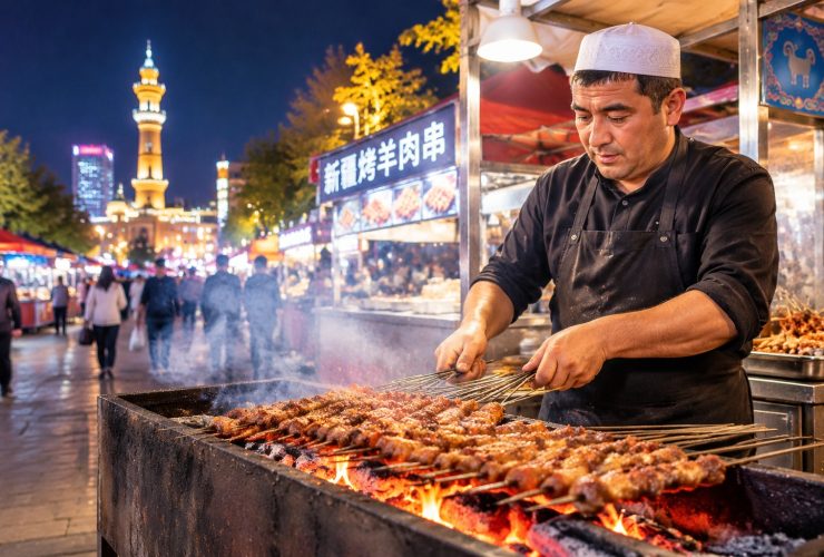 A Day in the Life of a Xinjiang Lamb Skewer Vendor: A Symphony of Charcoal and Cumin 21 A Day in the Life of a Xinjiang Lamb Skewer Vendor: A Symphony of Charcoal and Cumin