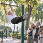 Chinese Grandpas Spinning on Bars, Leaving Foreign Tourists Stunned