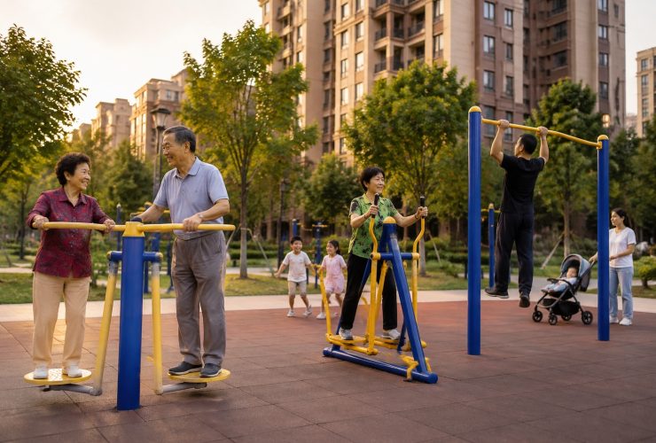 Why Did Fitness Equipment Sprout in Every Chinese Neighborhood?