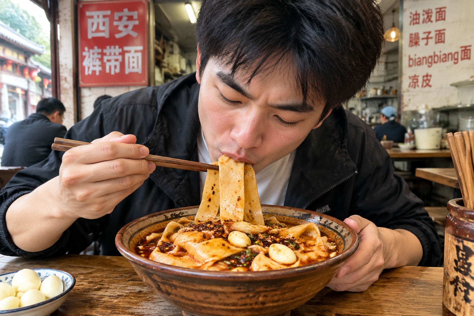 The 'Weird' Food Route of Shaanxi: Slurping Biangbiang Noodles Like a Local