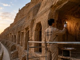 Dunhuang Mural Restorers: Young People Racing Against Time in the Desert