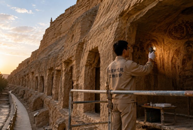 Dunhuang Mural Restorers: Young People Racing Against Time in the Desert