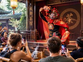 Sichuan Opera Face-Changing in a Teahouse: Shock and Confusion of Foreign Tourists