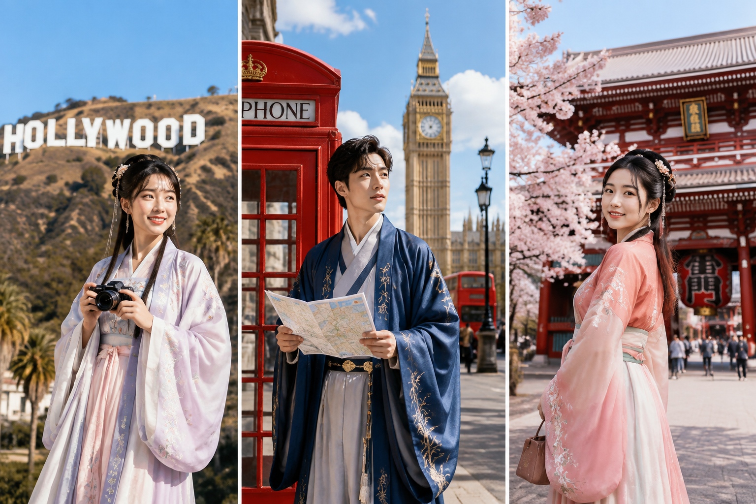The Global Hanfu Map: People Wearing Hanfu on the Streets of LA, London, and Tokyo