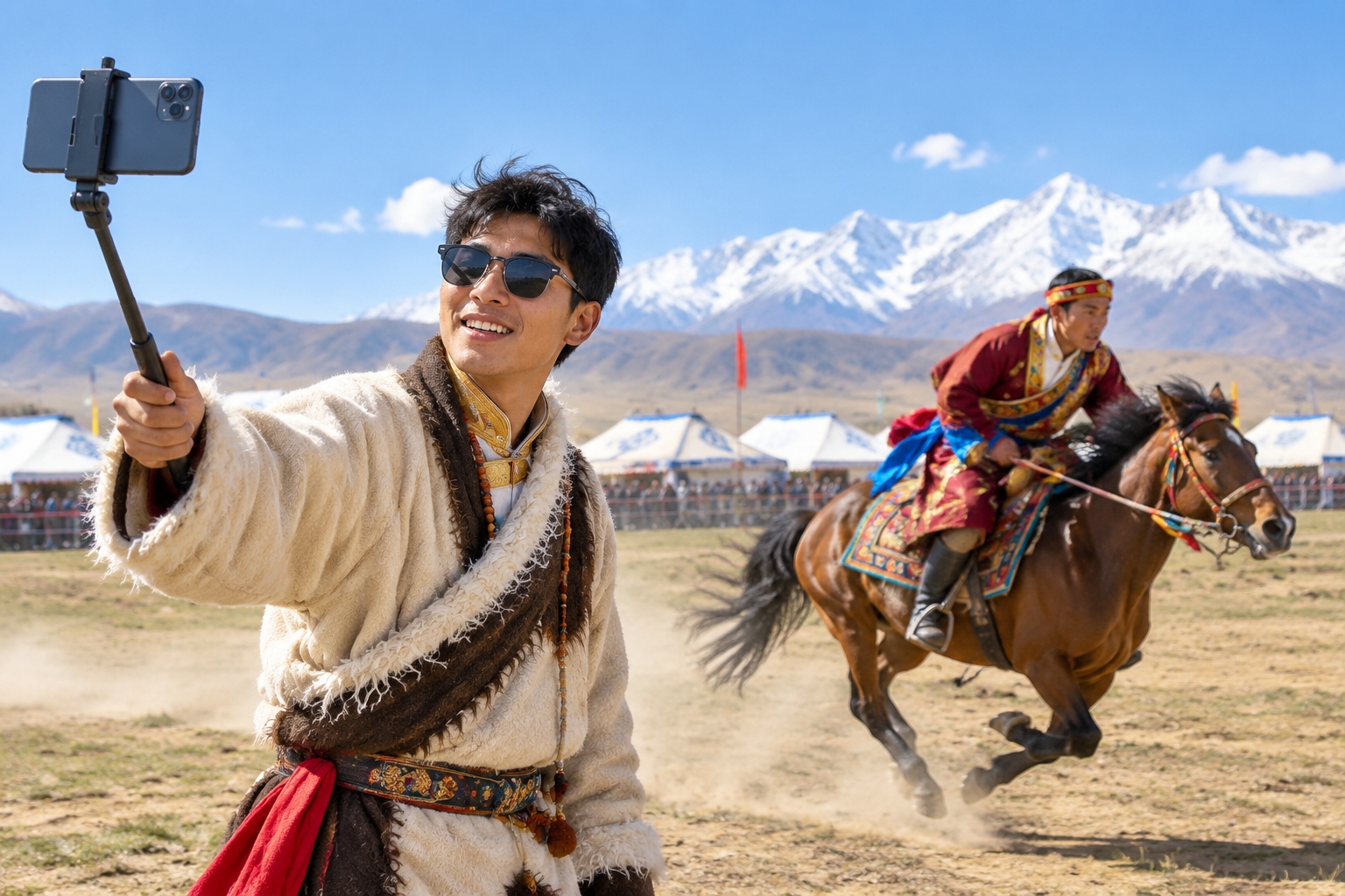 Horse Racing in Nagqu, Tibet: Herders Live-Stream the Festival, Drawing More Viewers Than the Crowd 19 Horse Racing in Nagqu, Tibet: Herders Live-Stream the Festival, Drawing More Viewers Than the Crowd