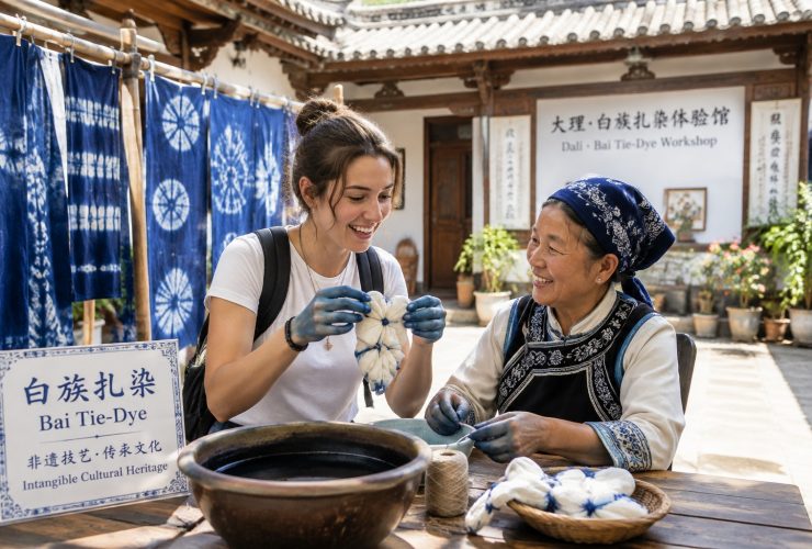 Why Are More Foreigners Coming to Dali, Yunnan to Study Bai Tie-Dye?