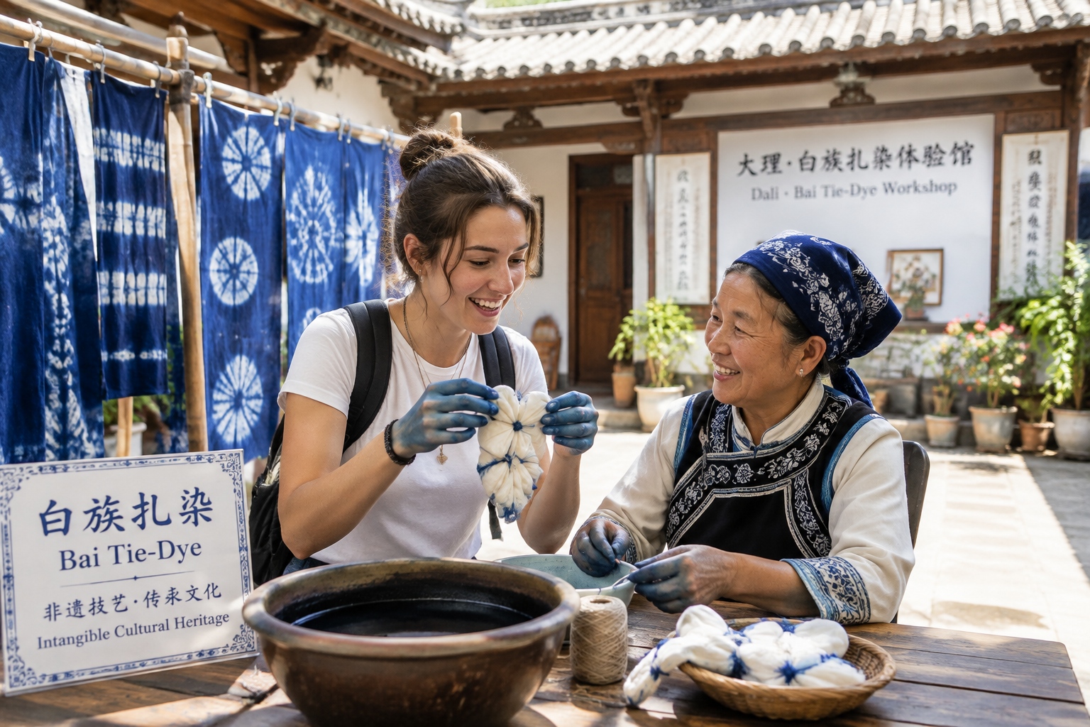 Why Are More Foreigners Coming to Dali, Yunnan to Study Bai Tie-Dye?