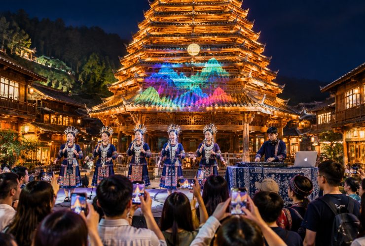 In Zhaoxing, Guizhou: When Grand Chorus Meets Electronic Music, Young People Return to the Village