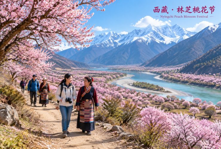 Peach Blossom Festival in Nyingchi: Blooms Paint the Valley, and a Monba Girl's E-Commerce Dream