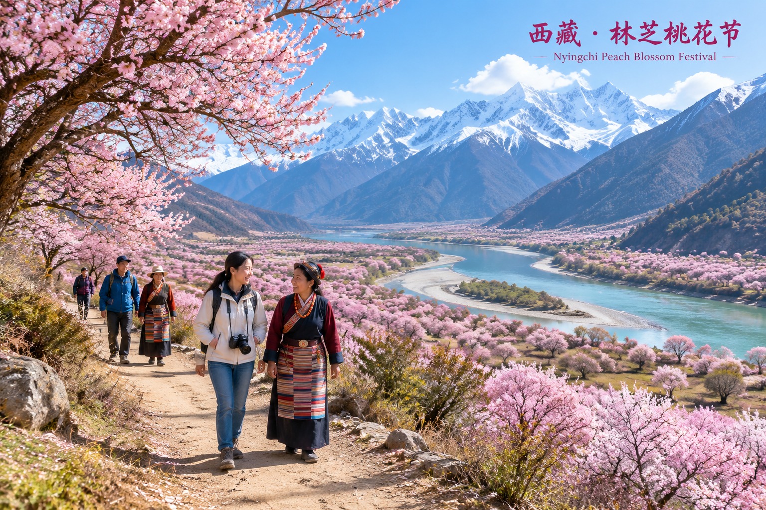 Peach Blossom Festival in Nyingchi: Blooms Paint the Valley, and a Monba Girl's E-Commerce Dream