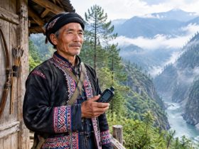 In Nujiang, Yunnan, a Lisu Former Hunter Exchanges His Bow for a Ranger's GPS