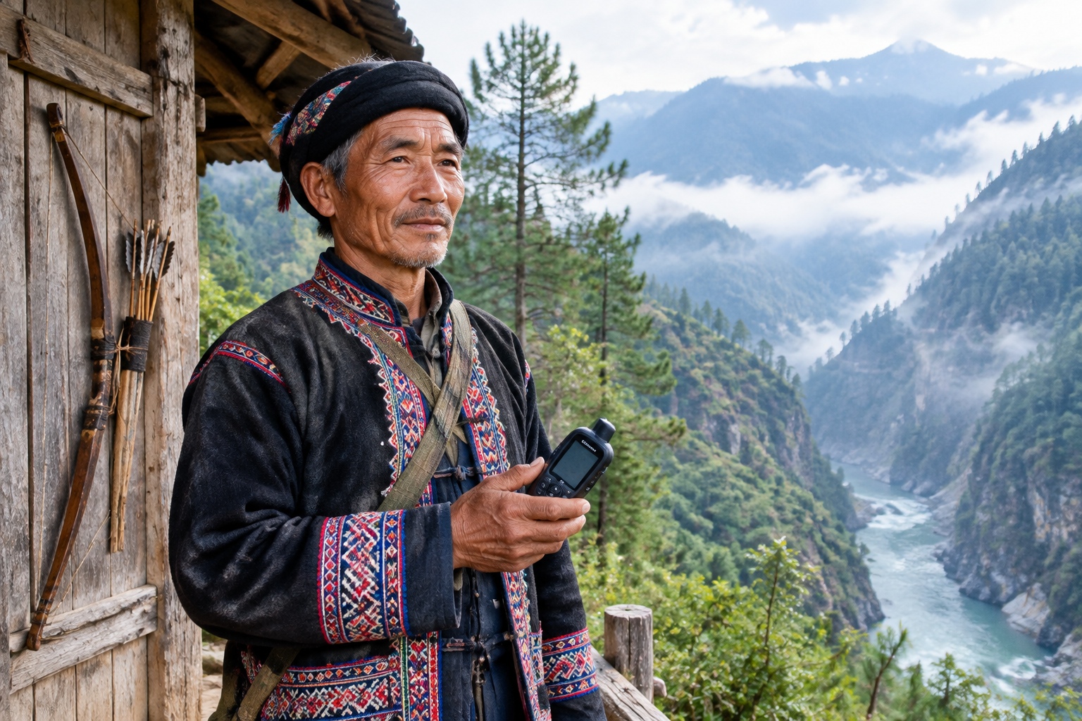 In Nujiang, Yunnan, a Lisu Former Hunter Exchanges His Bow for a Ranger's GPS 19 In Nujiang, Yunnan, a Lisu Former Hunter Exchanges His Bow for a Ranger's GPS
