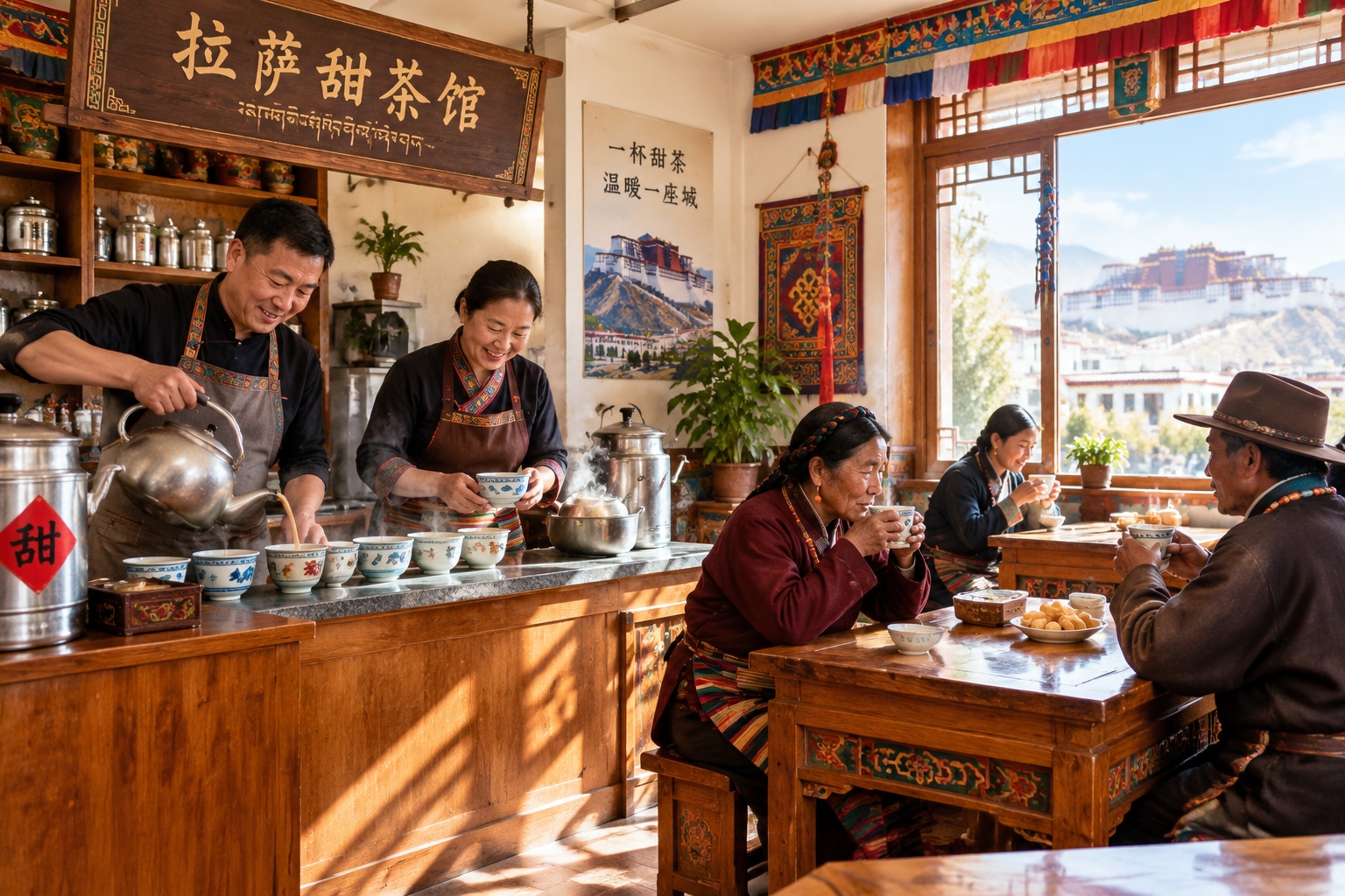 A Sichuan Couple Who Ran a Sweet Tea House in Lhasa for Ten Years: Speaking Tibetan, Drinking Tea, Making Friends