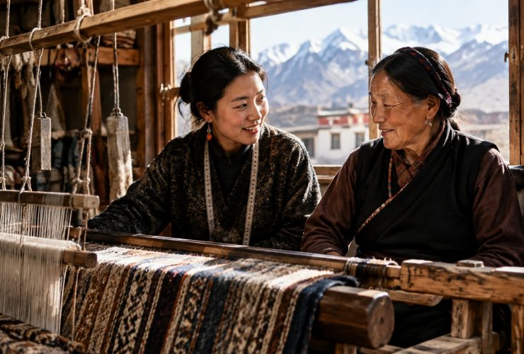 From Tibet to Paris: How a Tibetan Fashion Designer Took Pulu Fabric to the International Runway