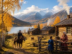 In a Tuvan Village by Kanas Lake, Xinjiang: Guesthouses Have Wi-Fi, and Walls Are Decorated with Hunting-Era Animal Skins