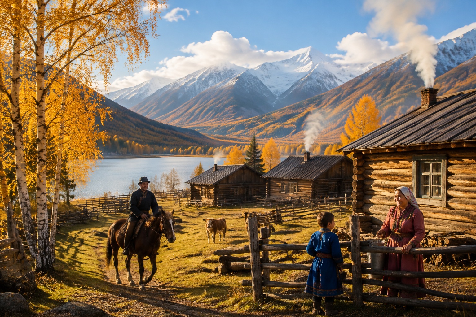 In a Tuvan Village by Kanas Lake, Xinjiang: Guesthouses Have Wi-Fi, and Walls Are Decorated with Hunting-Era Animal Skins