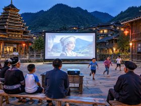 In a Guizhou Miao Village, How Open-Air Movies Connect Neighbors and the Younger Generation