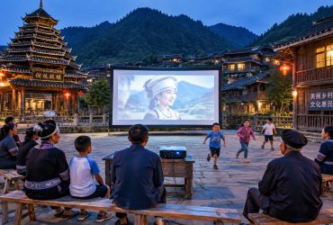 In a Guizhou Miao Village, How Open-Air Movies Connect Neighbors and the Younger Generation